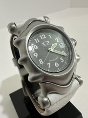 Oakley Watch Saddleback White Leather Swiss Movement Sapphire Crystal. Oakleys