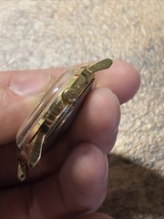 Vintage 37mm Gold Tone Timex Viscount 48861 10978 Watch 1978 Runs