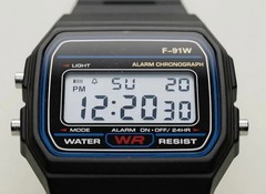 F91W Classic Digital Watch Resin Strap Stopwatch Chronograph Sport Men Watch