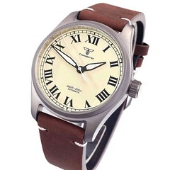 39mm Pilot Titanium Diver Men Watch Suitable NH35/ETA 2824/Miyota 8215 Movement