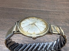 Vintage 1960’s Bulova Watch M0 Gold Tone July 1969 Calendar Band Repair Parts