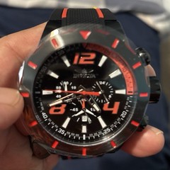 🔥NEW Invicta S1 Rally Men’s 53mm Black & Red Silicone Chronograph Watch 20109
