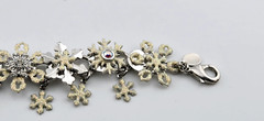 Kirks Folly Snowflake Charm Watch Silver Tone K67 New Battery Running