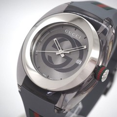 GUCCI YA137109A Watch Gray 46mm Stainless Steel Case