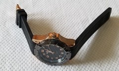 Hugo Max Large Rose Gold Watch 46mm HM041 Black Rubber Band 6.5″-8″ New Battery