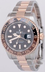 2019 PAPERS Rolex GMT-Master II ROOT BEER Two-Tone 18K Gold 40mm 126711 CHNR BOX