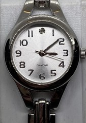 FMD Diamond Ladies Watch Fresh Battery Silver Case And Band – New Battery