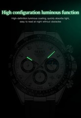Waterproof Watch Men’s OLEVS Quartz Luxury Luminous Business Date Men Strap
