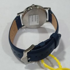 DGN-015570 BULOVA MEN WHITE DIAL LEATHER PROTOTYPE SAMPLE LEATHER WATCH MB-551