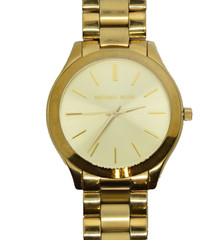 MK Michael Kors Runway Gold Tone Watch 41mm MK-3179 Fresh Battery