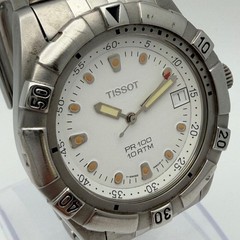 Tissot PR100 10ATM P363/463 Silver Quartz Men’s Watch Japan 073404