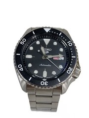 SEIKO SBSA005 SKX Automatic Wristwatch Analog BLK SLV 4R36 07G0