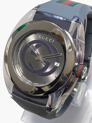 Excellent GUCCI Gucci SYNC 137.1 Genuine Rubber Belt Men Watch