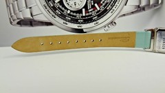 Blumarine 3153L Mint Leather/Fabric Band Crystals Silver Tone Women’s Watch