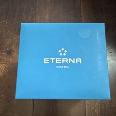 Eterna Tangaroa Automatic Gray Dial Blue Hands Date SS Bracelet 50m Box Papers