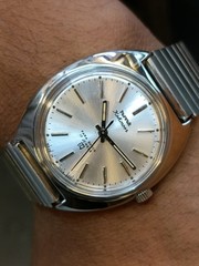HMT KOHINOOR 17J WINDING SILVER DIAL 0231 INDIA MEN’S WORKING CONDITION