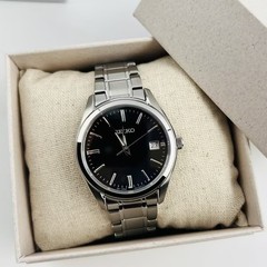 Seiko Essentials SUR311 Black Dial Men’s Stainless Steel Quartz Watch 40.2mm