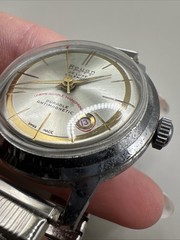 Vintage Rouan De Luxe Calendar Chrome-Plated Diver Watch (88)