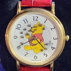 Disney Lorus Winnie the Pooh Watch V531 Floating Bees Ready To Wear | See Video
