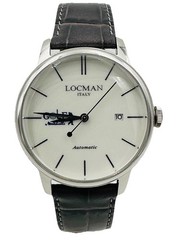 Locman 1960 Automatic 42mm Steel 255AW/399 Leather Watch Hot Discount New