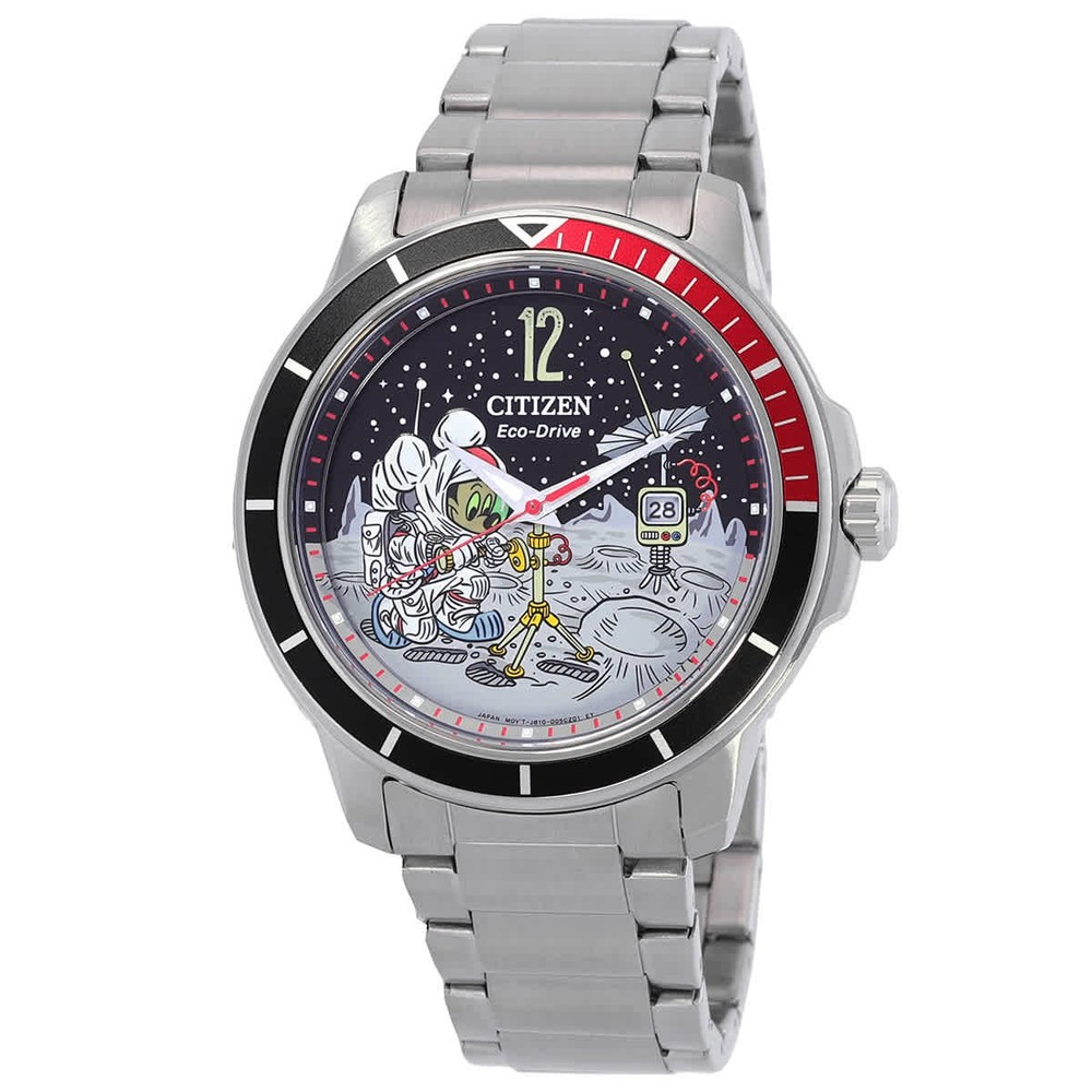 Citizen Mickey Astronaut Eco-Drive Coke Bezel Men’s Watch AW1709-54W