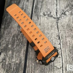 G-SHOCK MUDMASTER 55mm Carbon Case Orange Resin Strap Men’s Watch – (GGB100-1A9)