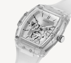 Guess Phoenix Silver Dial White Rubber Band GW0203G1 Men’s watch