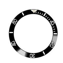 Ceramic Bevelled Bezel Insert Out Dia 38mm /inner Dia 30.8 For 40mm Watch Case
