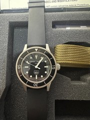 Tornek-Rayville TR-660 With Sapphire Inlay Non-date & Khaki Nytex Strap