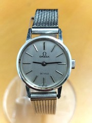 Omega De Ville Quartz Watch Ref 6010 Silver Dial Stainless Steel Japan