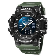 Smael 8049 Men’s Sport Watch Dual Display LED Quartz Waterproof 50m Alarm