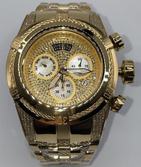 Invicta Reserve Bolt Zeus 53mm Gold 1.81 Ct Diamond MOP Dial Men’s Watch (39382)