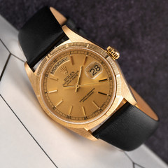 Rolex DAY DATE 36mm 18k Yellow Gold President BARK Jubilee Men’s Watch Ref 1807