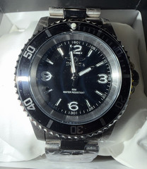 Invicta 49335 Men’s Sport Watch Black Dial Quartz 50m SS Bracelet
