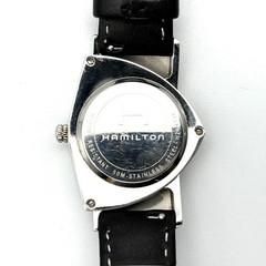 NEW battery HAMILTON VENTURA H244110 Quartz Watch Black Silver Used