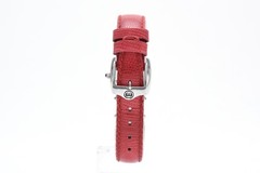 [Exc+5] Gucci 6300L Horsebit White Dial Silver Red Quartz Women’s Watch JAPAN