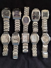 Set of 10 NEW Men’s Watches CLOSEOUT OVERSTOCK CLEARANCE DEAL lot + 10 Batteries