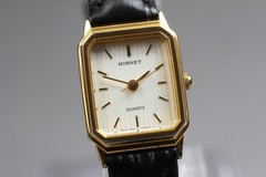 Vintage [Exc+5] Hornet 359 HN-003 Square Tank 18mm Quartz Ladies Watch JAPAN