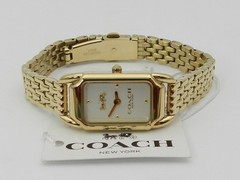 COACH Women’s Cadie Gold-tone Bracelet Watch 17.5mmX28.5mm 14504036