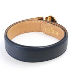 CORUM Admiral’s Cup Calf Leather Reversible Belt Navy x Camel Maximum Length 69.