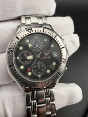 RARE Elgin, 1864 488-A, Chronograph Stainless Steel Diver Style Watch with Date