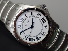 Cartier santos ronde ladies watch model 1561 quartz generic box 6 month gtee