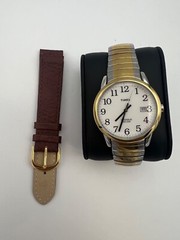 Timex Easy Reader T2H311 Indiglo Two-Tone Watch w/Bracelet & Strap