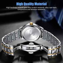 Share Waterproof Men Watch Stainless Steel Quartz Luminous Classic Business Wris