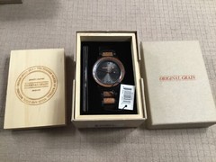 Original Grain The Barrel Sapele Matte Black Steel Mens Watch OG-10-004