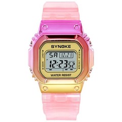 Reloj Digital Para Mujer Diseño De 2 Colores LED Resistente Al Agua Deporte Moda
