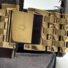 BULOVA Men’s Gold-Tone Diamond Stainless Steel Watch – 97F52