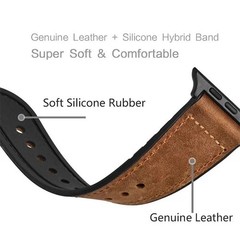 Leather Silicone Strap 38-49mm Smart Watch Band Ultra 2 SE 10 9 8 7 6 UK