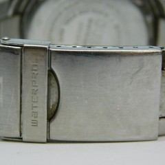 GUESS Waterpro G65376G Silver Tone Analog Men’s Watch Sz. 6 1/2″ New Battery