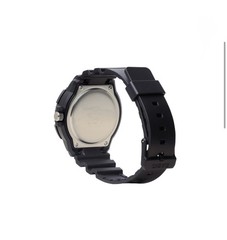 Casio MRW230H Quartz Diver Watch 100m WR Date Black Resin Strap Red/Blue Bezel